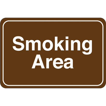 "Smoking Area" 6 x 9" Facility Sign