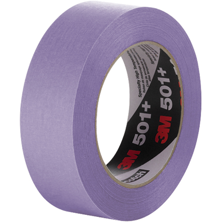 1 <span class='fraction'>1/2</span>" x 60 yds. (12 Pack) 3M Specialty High Temperature Masking Tape 501+