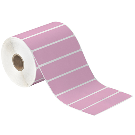 4 x 1" Pink Desktop Direct Thermal Label